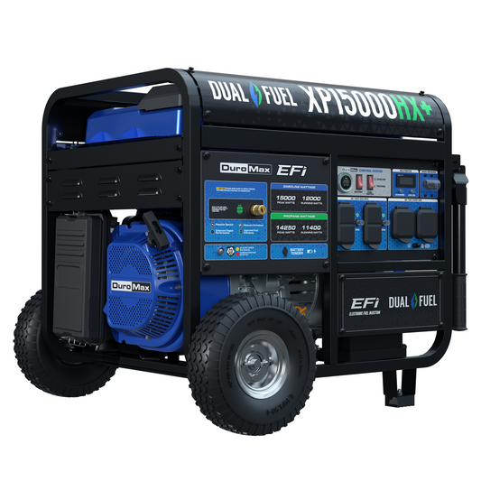 DuroMax XP15000HX+ 15,000W Electric Start Dual Fuel EFI Portable Generator