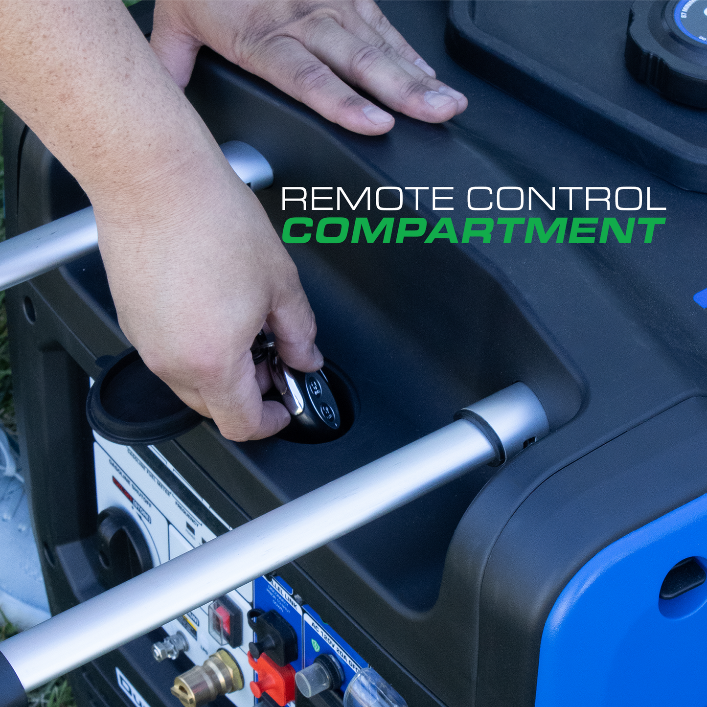 DuroMax XP7000iHT 7,000 Watt Portable Tri Fuel Inverter Generator - Quiet, Low THD